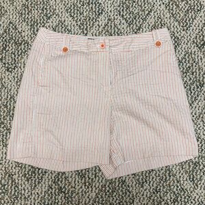 5/$15 Willi Smith Orange & Gray Striped Shorts 10
